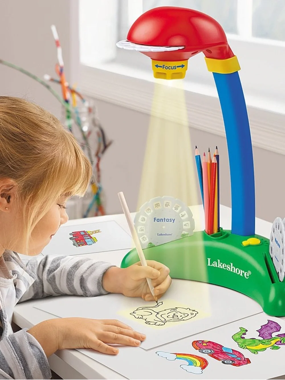 Lakeshore Learning Light Projection Center with Slides & Original Box | Educatio